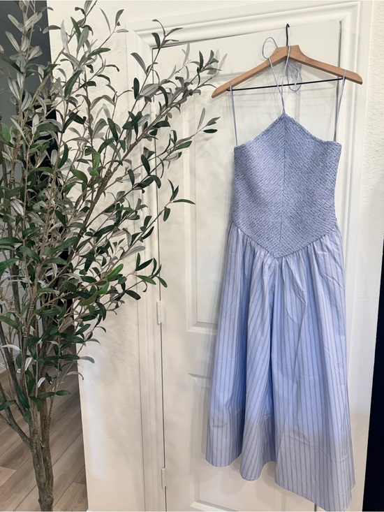 J. Crew Dresses & Skirts - J. Crew Periwinkle Blue Midi Dress with Smocked Bodice